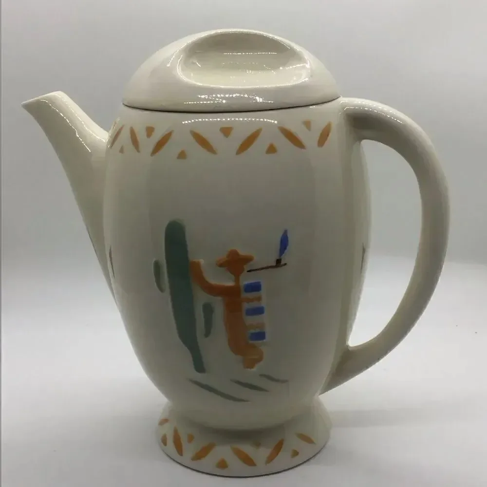 Vintage Porcelier Southwest Design Coffee/Tea pot
